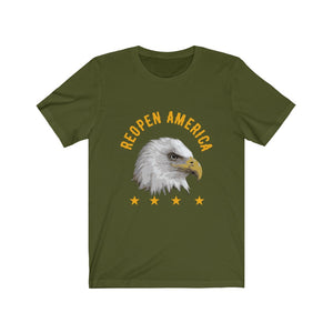 Reopen America Eagle Shirt, Open America Shirt, Patriotic Tee, USA T-shirt