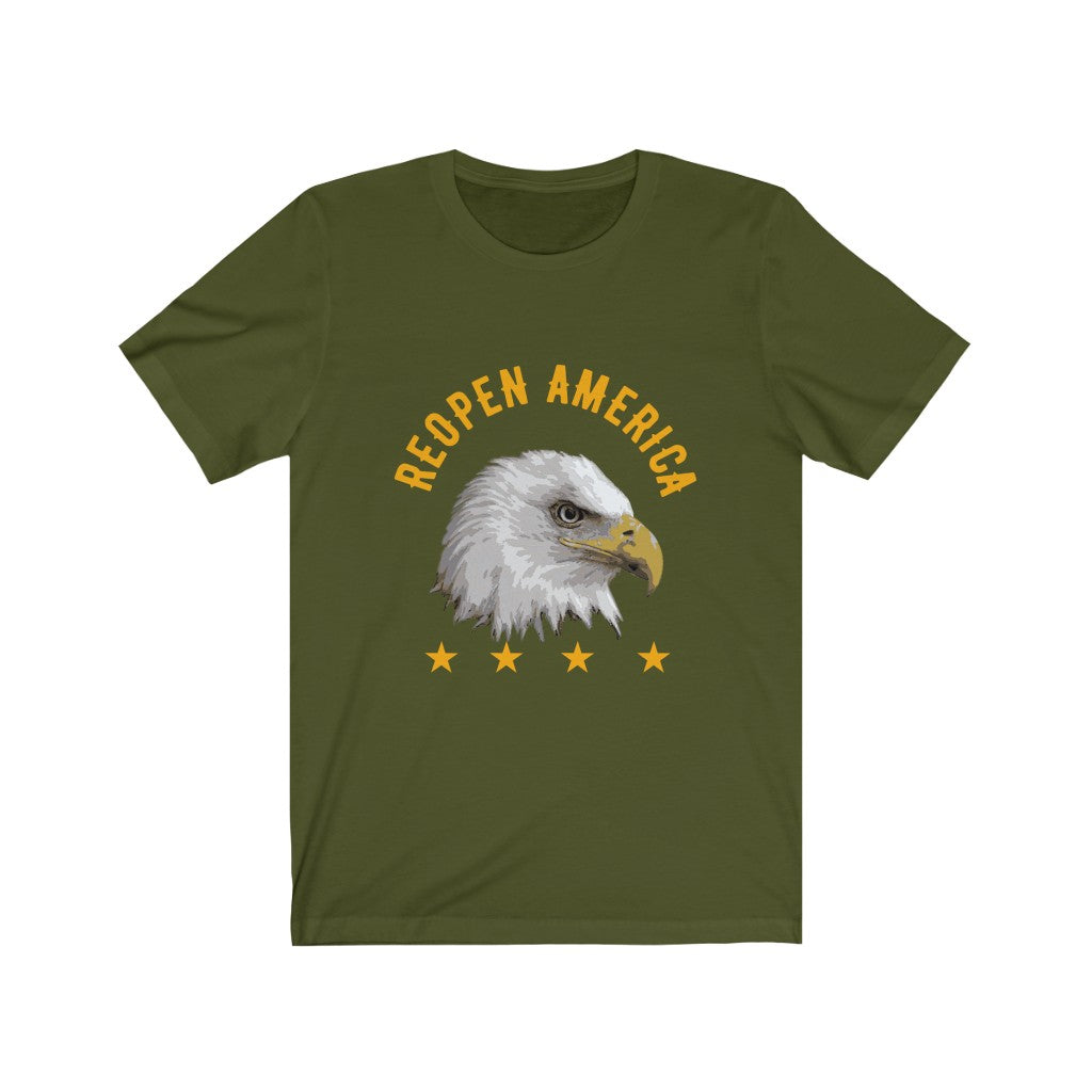 Reopen America Eagle Shirt, Open America Shirt, Patriotic Tee, USA T-shirt